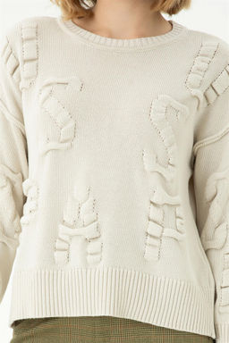 Женский кремовый свитер - U.s. polo assn фото 6