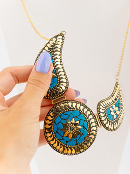 Украшение набор колье+ серьги №0712/7 - Ганг фото 3