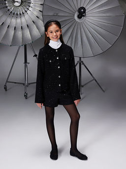 Pul ??lemeli K?z ?ocuk T?vit Ceket