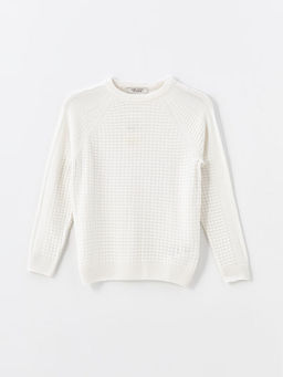 Bisiklet Yaka Uzun Kollu Erkek ?ocuk Kazak