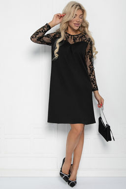 Платье Кружевная нежность (черное) П11398 - Lt collection фото 4