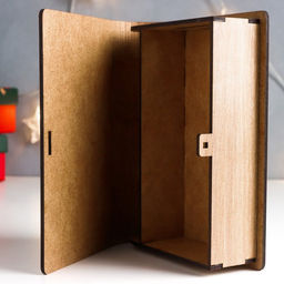 Книга-копилка для денег Новогодние игрушки, для купюр, монет, дерево - Simaland фото 6