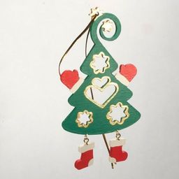 Игрушки ручной работы - Елочка подвеска плоская 6029 - Idh фото 5