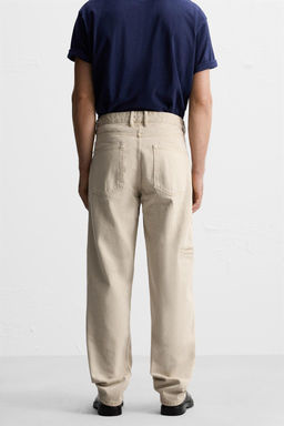 STRAIGHT-LEG JEANS WITH POCKET - Zara фото 3