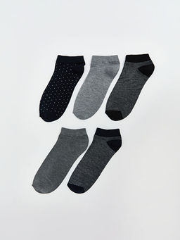 Desenli Bambu Erkek Patik ?orap 5li