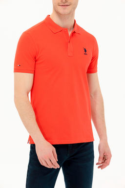 Мужская красная базовая футболка - U.s. polo assn фото 6