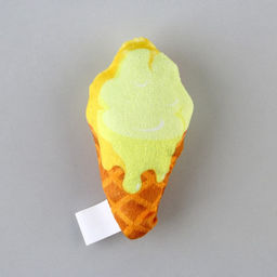 Игрушка для кошек с мятой Мороженое из текстиля, 9х5,1 см. - Пушистое счастье фото 4