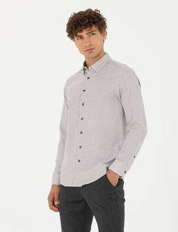 Kahverengi Slim Fit Uzun Kollu G_mlek