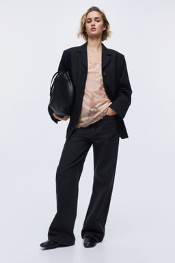 Top de tirantes con ribete de encaje - H&m фото 6
