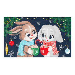 Набор кухонных полотенец Доляна Happy friends 35х60 см - 2 шт., 100% хл
