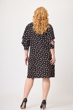 Платье Svetlana Style 1741 черный+горох