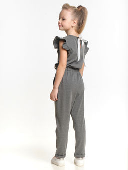 Комбинезон для девочки трикотажный UD 7005 графит - Mini maxi фото 2
