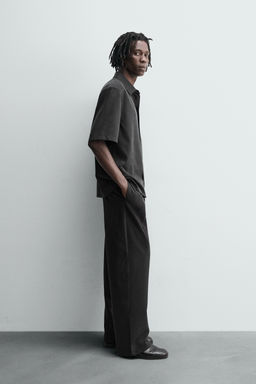 FLOWING RELAXED FIT TROUSERS - Zara фото 3
