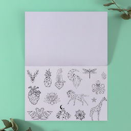 Наклейки в книжке «Одна линия», 3 фона, 20.7×14.2 см