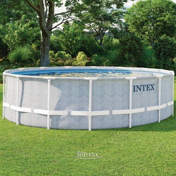 Бассейн Prism Frame 488x122 см (фильтр-насос, лестница, тент, подстилка) INTEX  фото 6