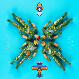 Набор солдатиков Спецназ, 4 штуки, МИКС - Simaland фото 5