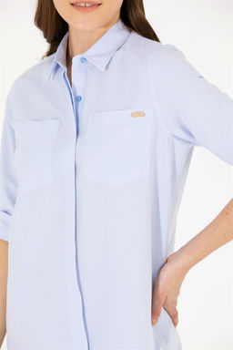 Женское синее тканое платье Неожиданная скидка в корзине - U.s. polo assn фото 7