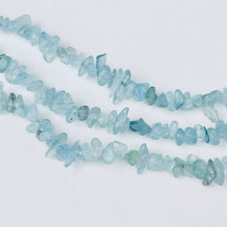 Бусины для украшений из Аквамарина крошка 80 см