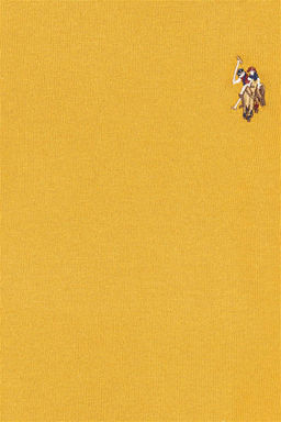 U. S. Polo Assn / Горчичный трикотажный свитер для мальчика с круглым вырезом - U.s. polo assn фото 6