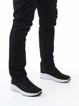 05-TEX-D04-02 BLACK Полуботинки спортивные летние мужские (текстиль)