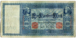 Банкнота 100 марок 1910 года Германия
