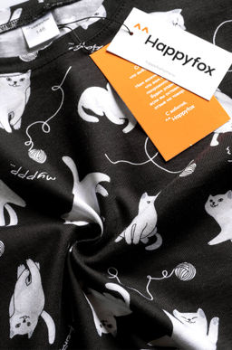 Хлопковая пижама для девочки с шортами Happyfox