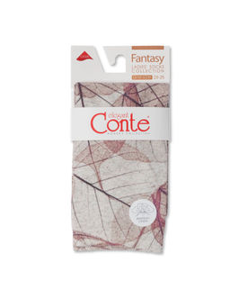 Цена за 2 пары. Носки Классические CONTE Носки с принтом FANTASY из смесовой пряжи с хлопком и льном бежевый - Conte elegant фото 8