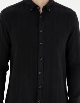 Siyah Regular Fit Uzun Kollu G_mlek - Pierre cardin фото 6