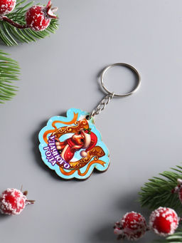 Цена за 4 шт. Брелок для ключей на кольце Лошадь. Удачного года, 4.5?3.5 см