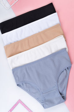 Трусы для девочки в рубчик 5шт. Happyfox