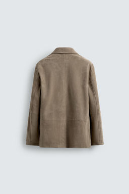 BLAZER REGULAR FIT PIEL ANTE / Arena - Zara фото 6