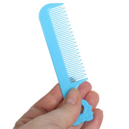 Расчёска детская, щётка для волос в наборе с погремушкой «Бегемотик»