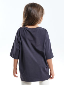 Футболка для девочки UD 7911 антрацит - Mini maxi фото 2