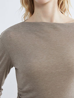 Kay?k Yaka B?zg?l? Kad?n Body