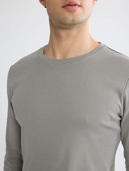 Bisiklet Yaka Uzun Kollu Erkek Ti??rt