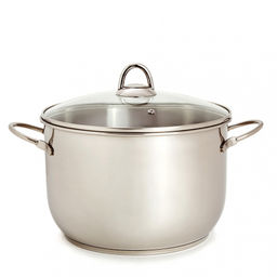 Кастрюля 8,0л "Прима" с ТРС-3 2 прут. ручки, стек.кр. арт.1с2523 Аша