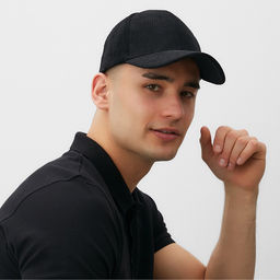 Бейсболка мужская MINAKU, размер 56-58, чёрная