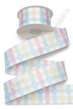 Лента тканевая "Клетка" 4 см*10 ярд (SF-7723) №1