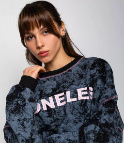 Свитшот #КТ8059, чёрный