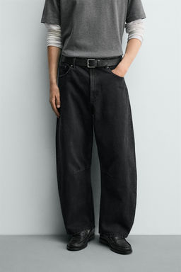 PANTAL?N BARREL FIT / Negro - Zara фото 2