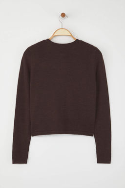 TRENDYOLMILLA Bordo Yunlu Ceket Gorunumlu Triko H?rka TWOAW25HI00049 фото 7