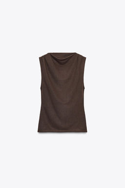 CUT-OUT KNIT TOP - Zara фото 6