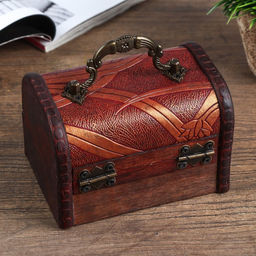 Шкатулка для украшений «Сундучок. Цветущий бамбук», дерево, 8.5×11.8×8.5 см