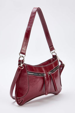 Bordo K?r?s?k Cilt Kad?n Mini Omuz Cantas? TAKAW26OC00080