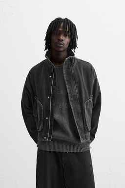 BOXY FIT DENIM JACKET - Zara фото 5