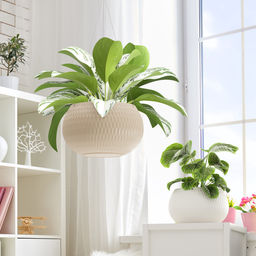 Кашпо Жемчужина 7л (бежевый) М8727 - Альтернатива фото 5