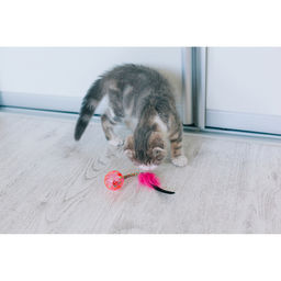 Шар-погремушка с хвостиком, микс цветов - Пижон фото 6