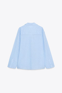 ZW COLLECTION TEXTURED OVERSIZE SHIRT - Zara фото 15