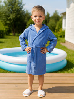 Халат детский голубой 900 (110, 60)