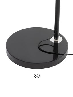 Торшер напольный «Купол», Е27, 40 Вт, чёрный, 28×105×173 см